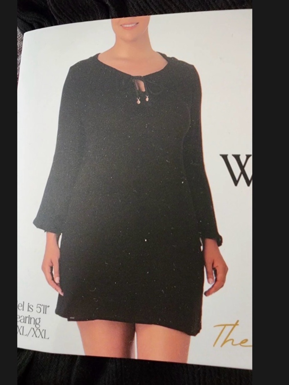 Anne Cole Black swim coverup with Keyhole Detail